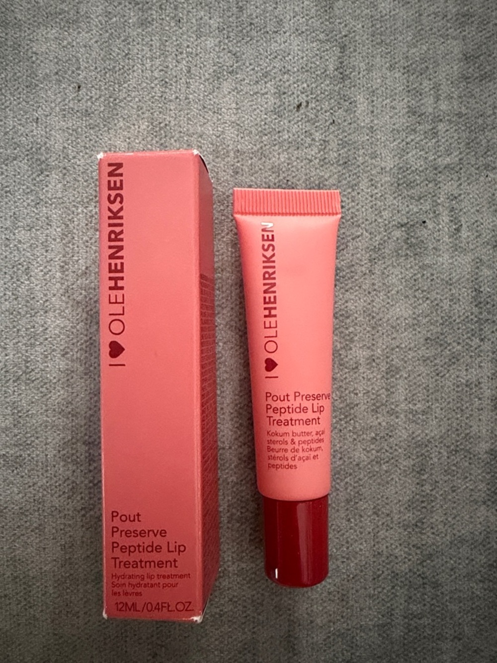 Ole Henriksen Pout Preserve Peptide Lip Treatment - Strawberry Sorbet - NEW